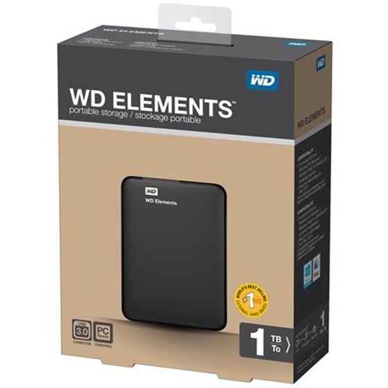 WD Elements WDBUZG0010BBK-WESN 2.5