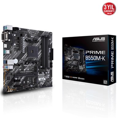 Asus PRIME B550M-K DDR4 S+V+GL AM4 ASUS Anakartlar