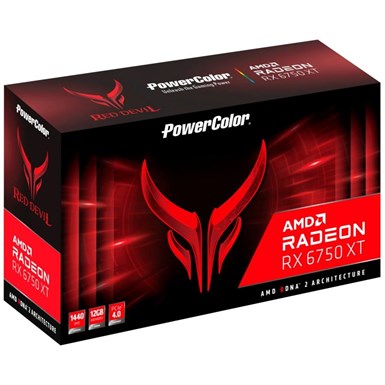 PowerColor Red Devil RX6750XT OC 12GB 192Bit GDDR6 (AXRX 6750XT 12GBD6-3DHE/OC) POWERCOLOR Ekran Kartları