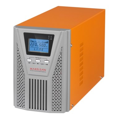Makelsan PowerPack 1KVA LCD (2x 9AH) 5-10 Dk Online UPS Güç Kaynağı MAKELSAN Kesintisiz Güç Kaynağı