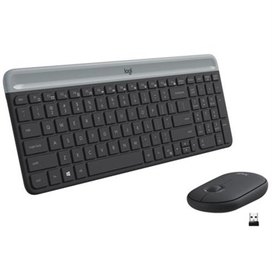 Logitech MK470 Klavye Mouse Kablosuz 920-009435 Siyah LOGITECH Klavye-Mouse Set